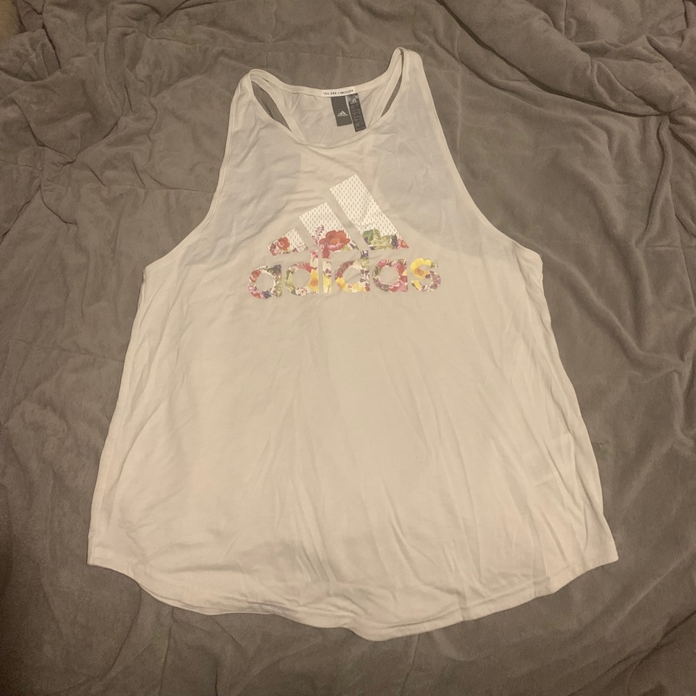 Adidas Floral Tank Top XL 1X Excellent Cond.